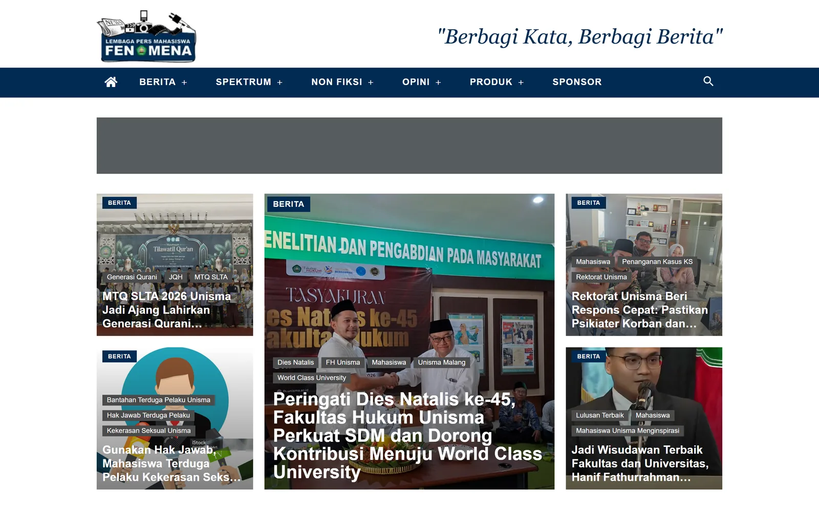 Tampilan lpmfenomena.com